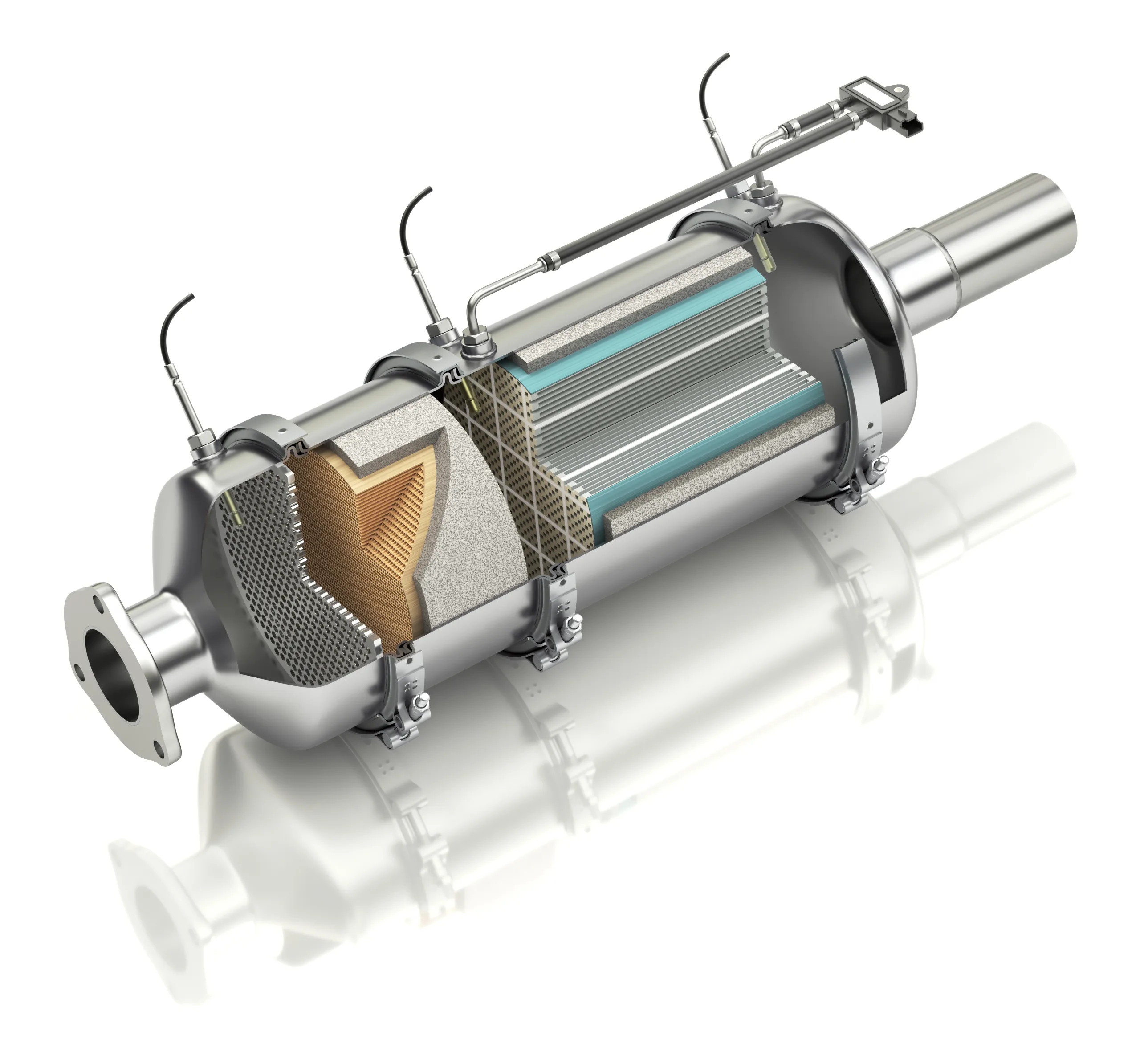 Diesel Particulate Filter Cutaway